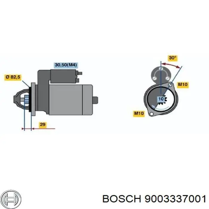 Compre 9003337001 Bosch Escova do motor de arranco