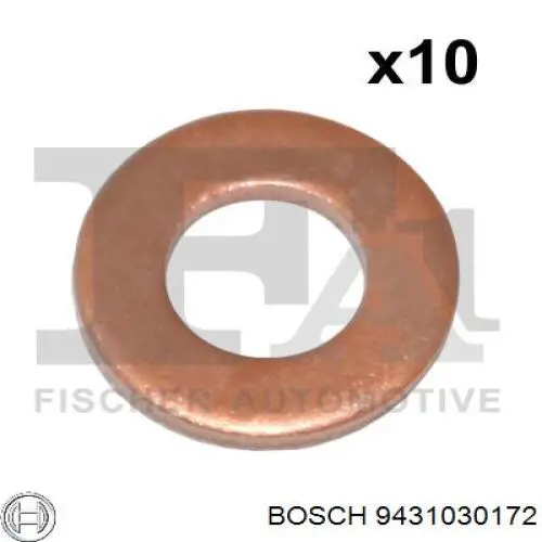 9431030172 Bosch Anel (arruela) do injetor de ajuste