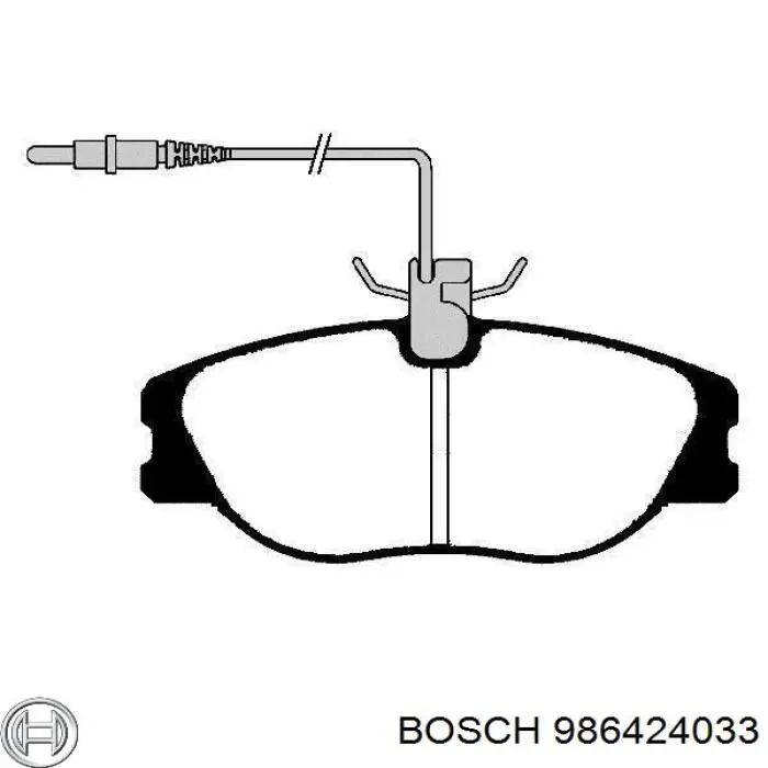 Sapatas do freio dianteiras de disco Bosch 986424033 preço, a partir de 30,03 USD