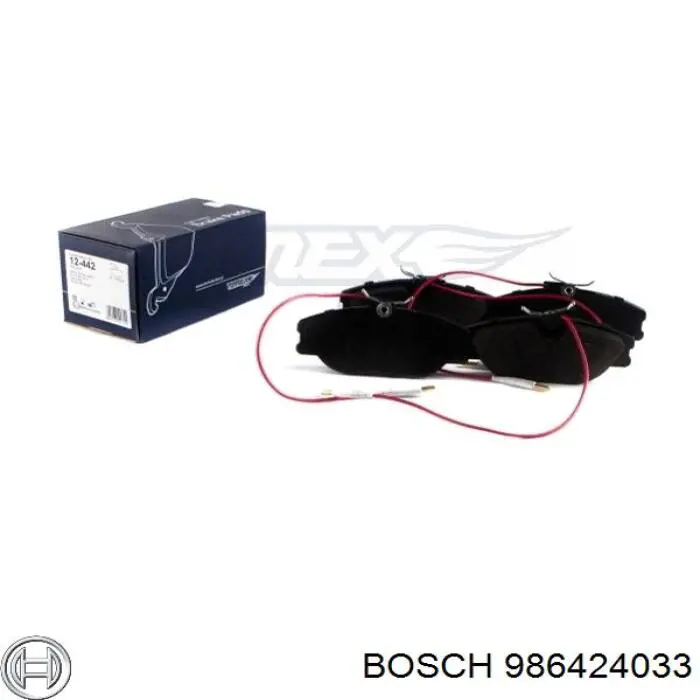 Sapatas do freio dianteiras de disco Bosch 986424033