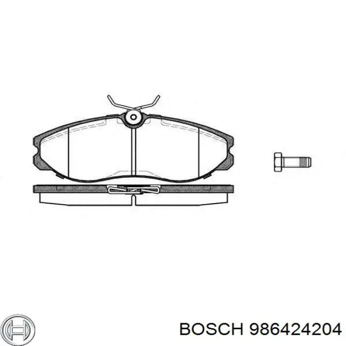 Compre 986424204 Bosch Sapatas do freio dianteiras de disco