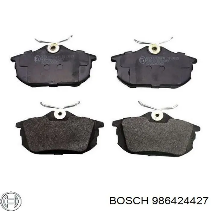 Compre 986424427 Bosch Sapatas do freio traseiras de disco