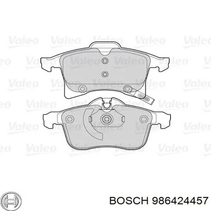 Compre 986424457 Bosch Sapatas do freio dianteiras de disco