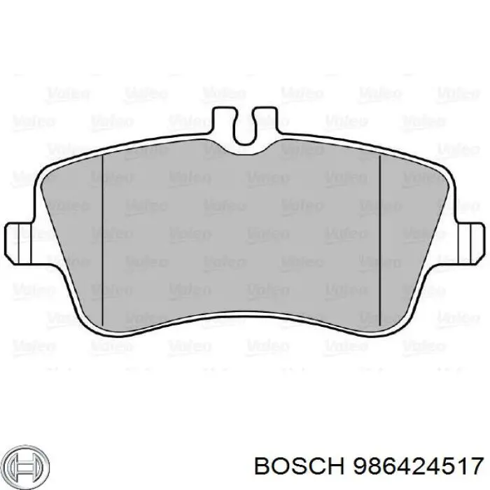 986424517 Bosch Sapatas do freio dianteiras de disco