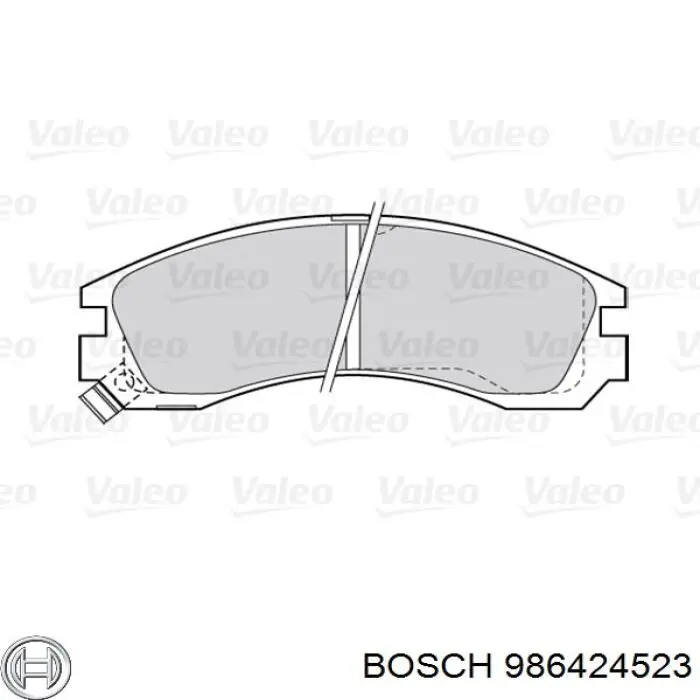 Sapatas do freio dianteiras de disco Bosch 986424523 preço, a partir de 30,61 USD