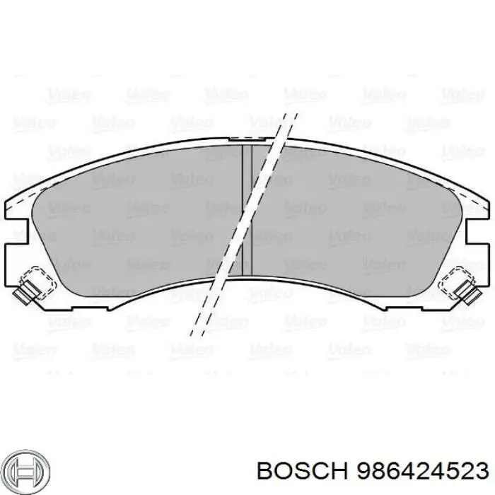 986424523 Bosch Sapatas do freio dianteiras de disco