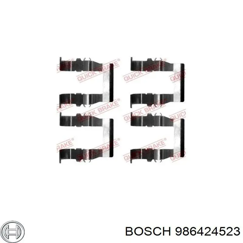 Sapatas do freio dianteiras de disco 986424523 Bosch