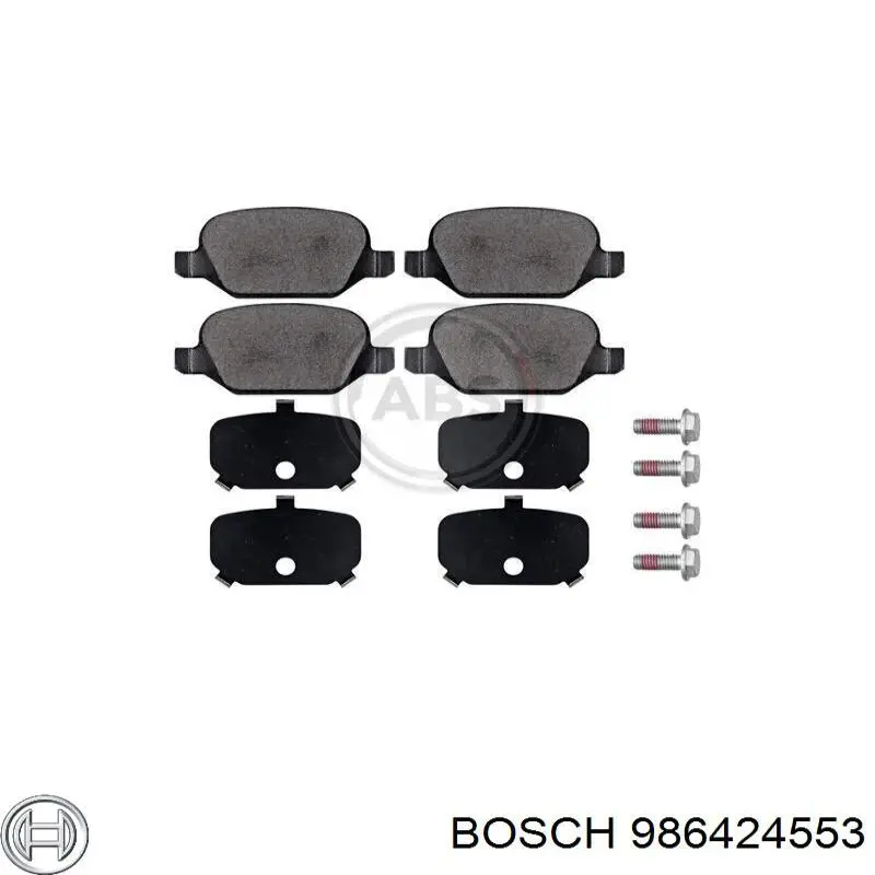 Compre 986424553 Bosch Sapatas do freio traseiras de disco