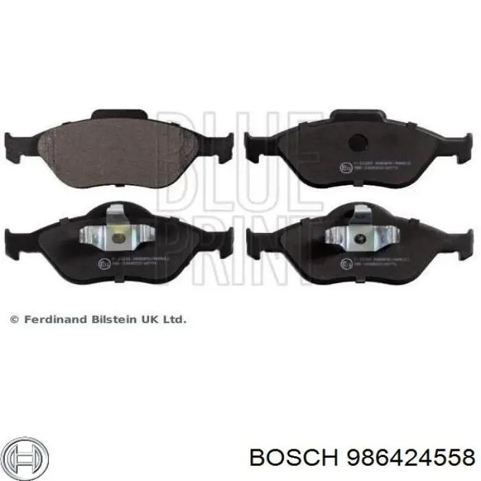Sapatas do freio dianteiras de disco Bosch 986424558 preço, a partir de 26,69 USD