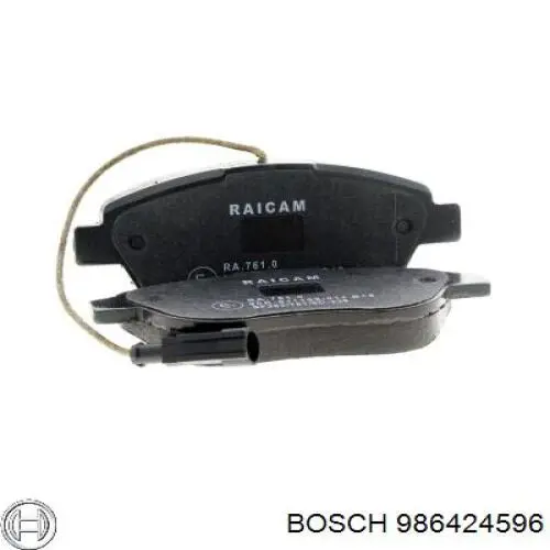 986424596 Bosch Sapatas do freio dianteiras de disco