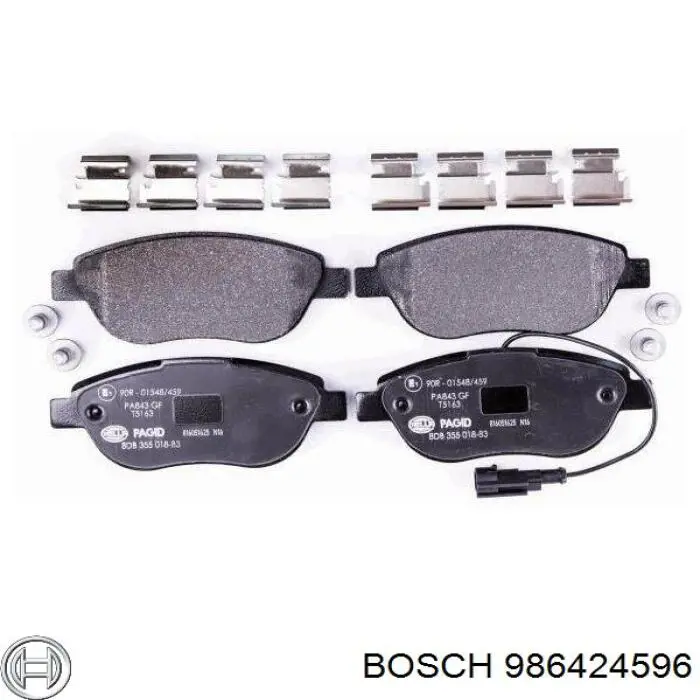 Sapatas do freio dianteiras de disco Bosch 986424596 preço, a partir de 29,26 USD