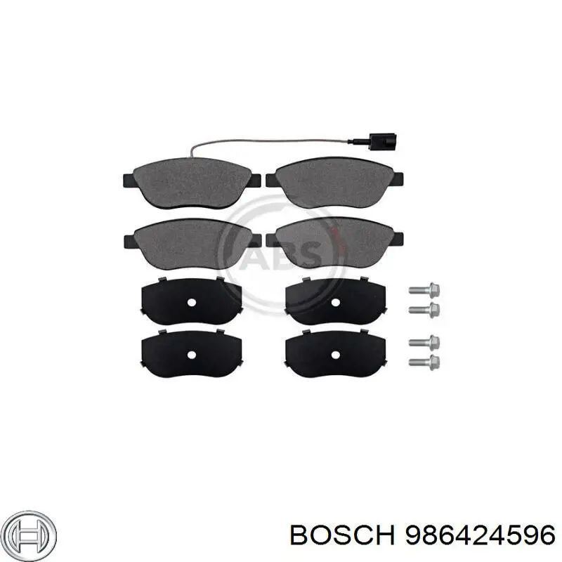 Sapatas do freio dianteiras de disco Bosch 986424596 preço, a partir de 29,26 USD