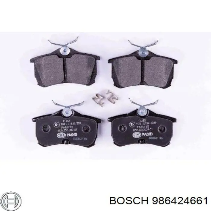 986424661 Bosch Sapatas do freio traseiras de disco