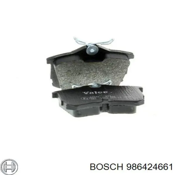 Sapatas do freio traseiras de disco Bosch 986424661 preço, a partir de 28,25 USD
