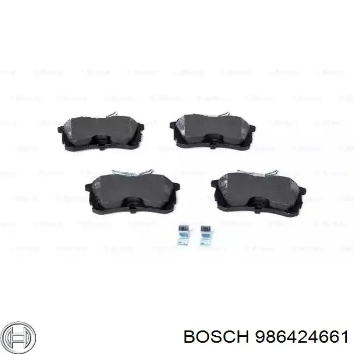 Sapatas do freio traseiras de disco Bosch 986424661