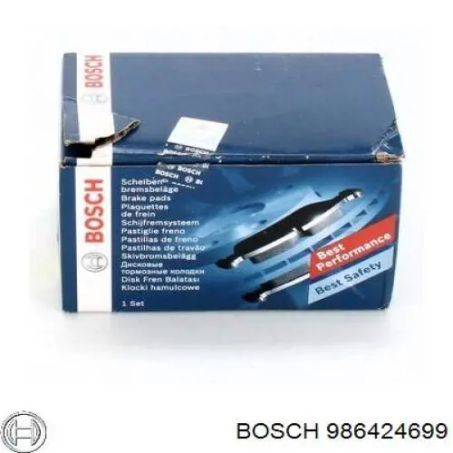 Sapatas do freio traseiras de disco Bosch 986424699 preço, a partir de 32,17 USD