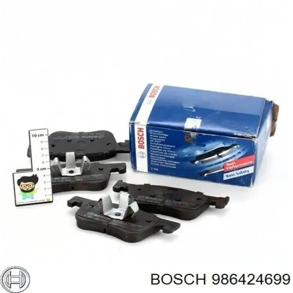Sapatas do freio traseiras de disco Bosch 986424699