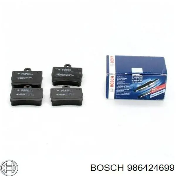 986424699 Bosch Sapatas do freio traseiras de disco