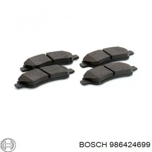Sapatas do freio traseiras de disco Bosch 986424699 preço, a partir de 32,17 USD