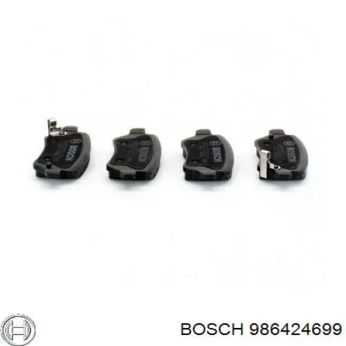 Sapatas do freio traseiras de disco 986424699 Bosch