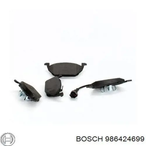 986424699 Bosch Sapatas do freio traseiras de disco