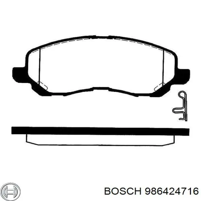Sapatas do freio dianteiras de disco Bosch 986424716 preço, a partir de 27,23 USD