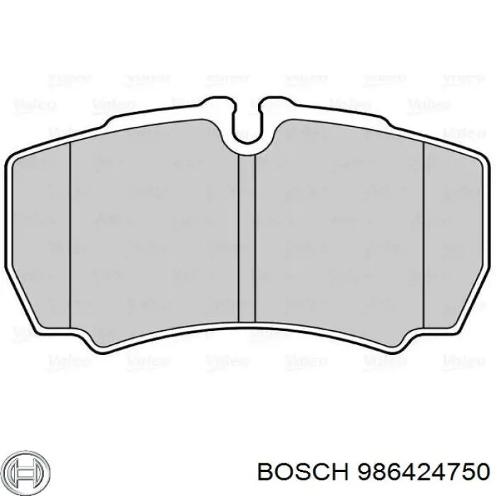 Sapatas do freio traseiras de disco Bosch 986424750 preço, a partir de 32,09 USD