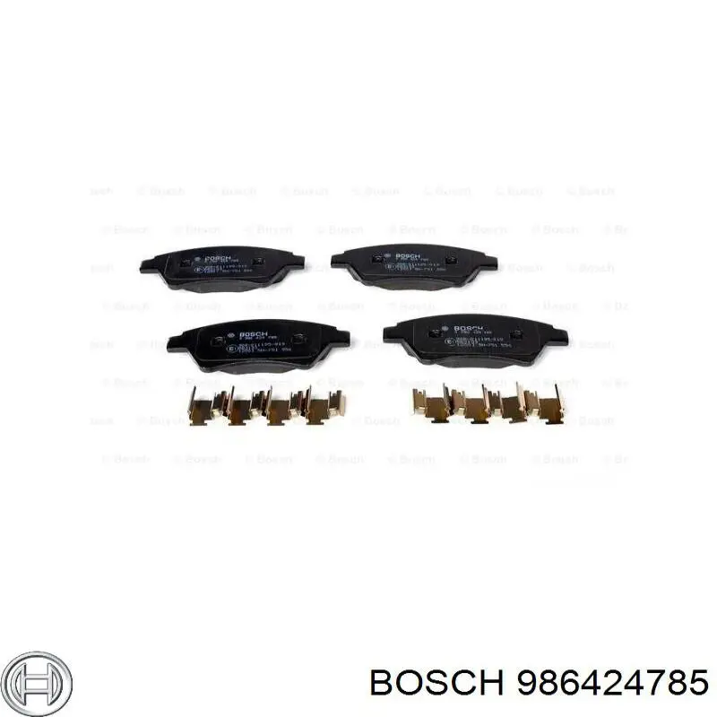 Sapatas do freio dianteiras de disco Bosch 986424785 preço, a partir de 25,47 USD