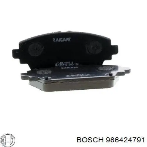986424791 Bosch Sapatas do freio dianteiras de disco
