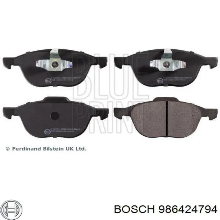 986424794 Bosch Sapatas do freio dianteiras de disco