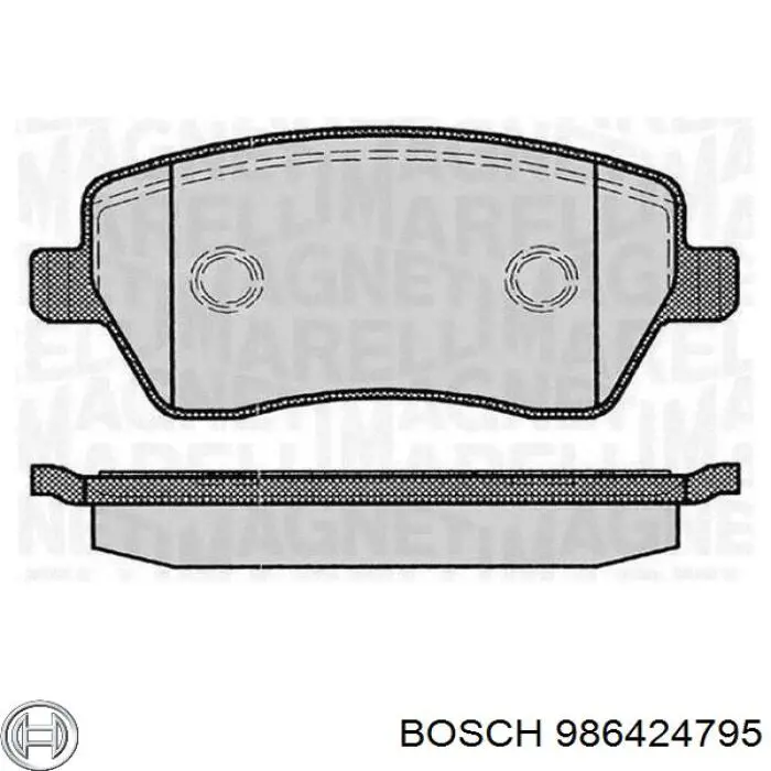 Sapatas do freio dianteiras de disco Bosch 986424795 preço, a partir de 21,99 USD
