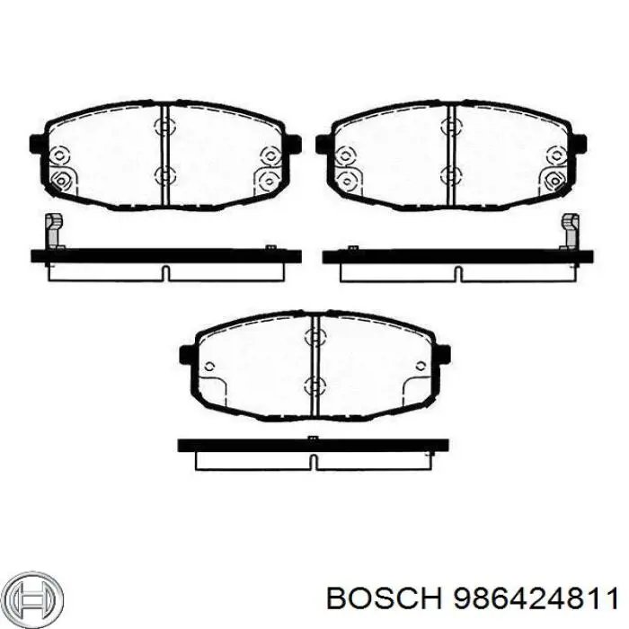 986424811 Bosch Sapatas do freio dianteiras de disco