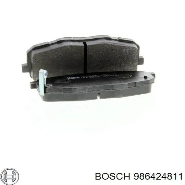 Sapatas do freio dianteiras de disco 986424811 Bosch