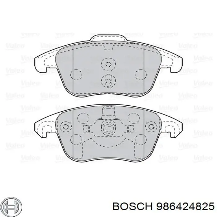Compre 986424825 Bosch Sapatas do freio dianteiras de disco