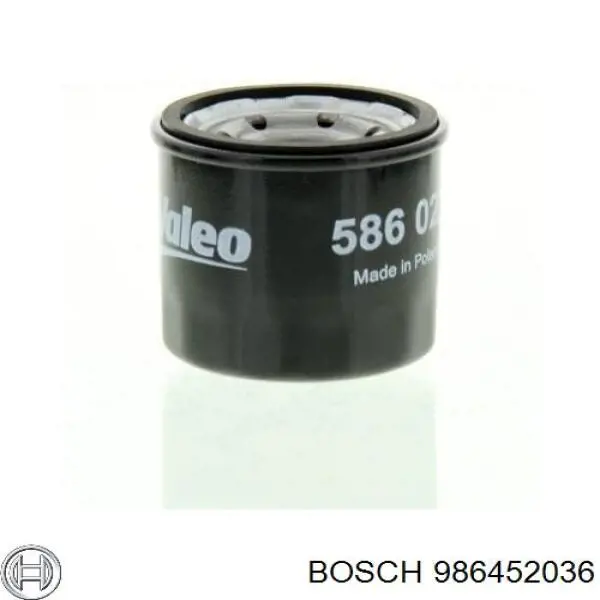 986452036 Bosch Filtro de óleo