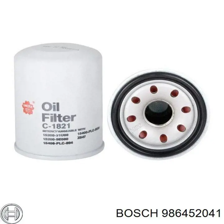 986452041 Bosch Filtro de óleo