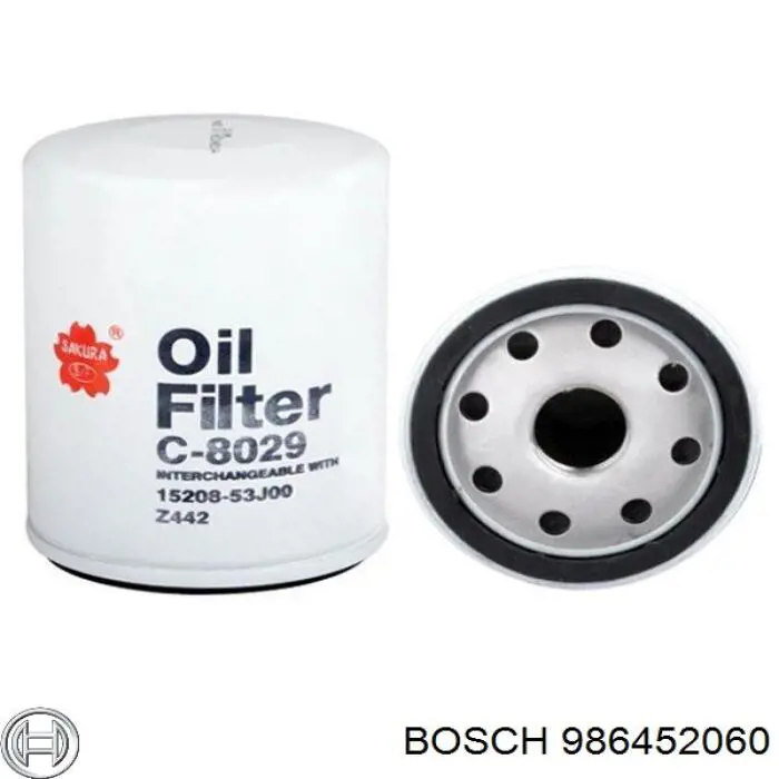 986452060 Bosch Filtro de óleo