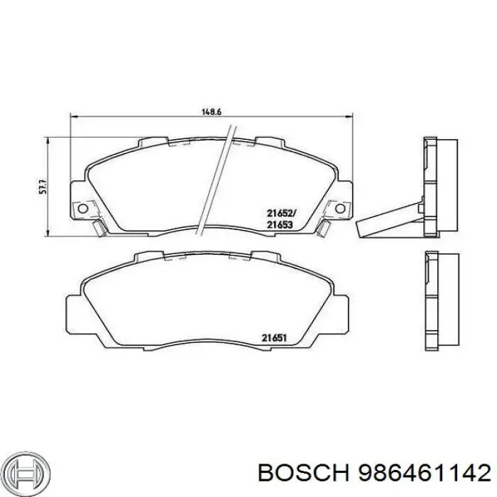 Compre 986461142 Bosch Sapatas do freio dianteiras de disco