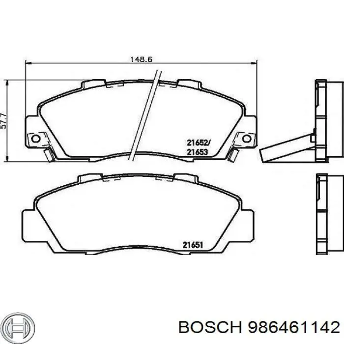 986461142 Bosch Sapatas do freio dianteiras de disco