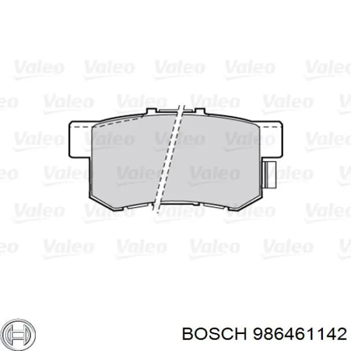 Sapatas do freio dianteiras de disco Bosch 986461142 preço, a partir de 39,63 USD