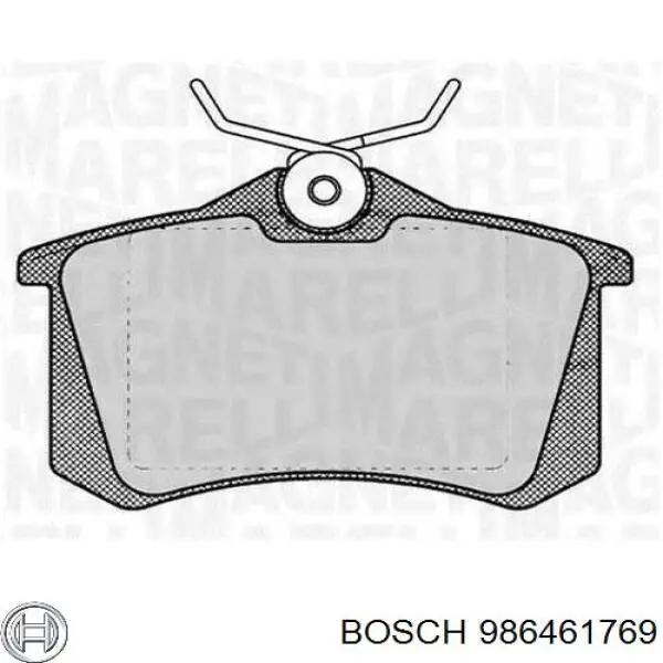 Compre 986461769 Bosch Sapatas do freio traseiras de disco