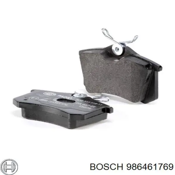 Sapatas do freio traseiras de disco 986461769 Bosch