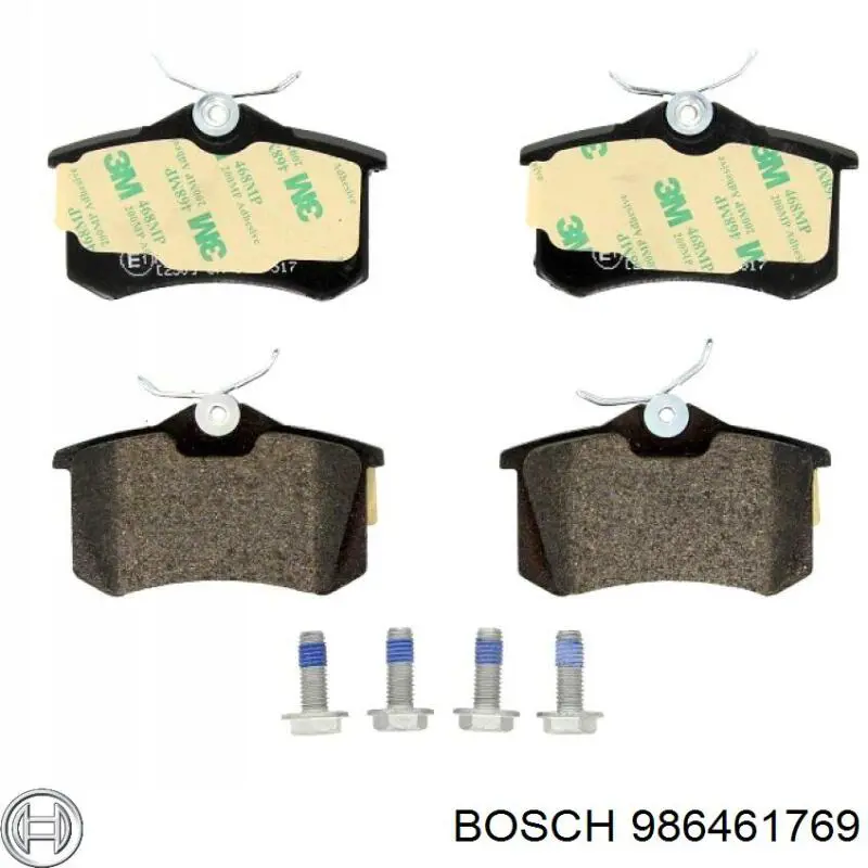 Sapatas do freio traseiras de disco Bosch 986461769 preço, a partir de 22,67 USD