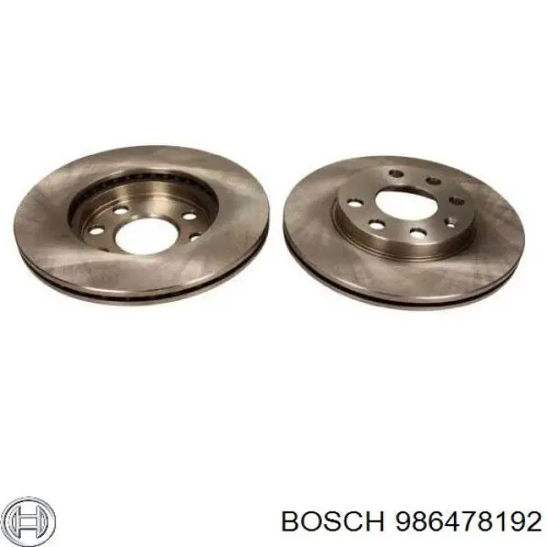 Disco do freio dianteiro 986478192 Bosch