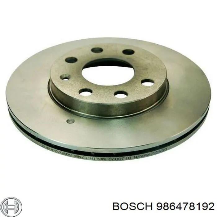 Disco do freio dianteiro Bosch 986478192