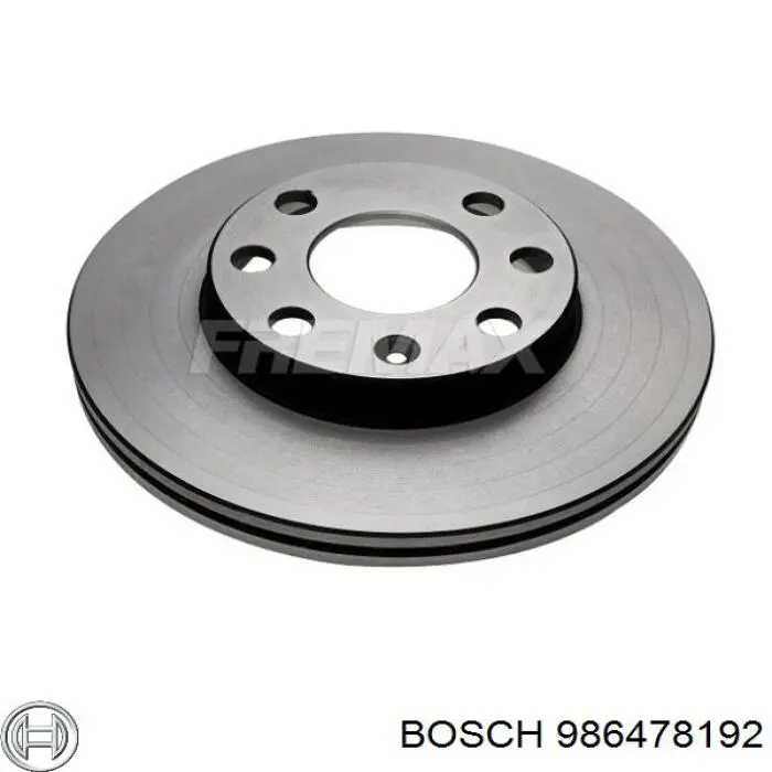 Disco do freio dianteiro 986478192 Bosch