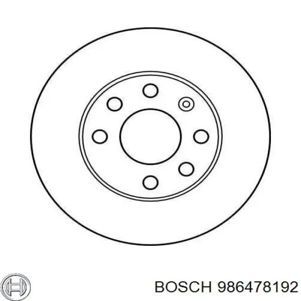 986478192 Bosch Disco do freio dianteiro