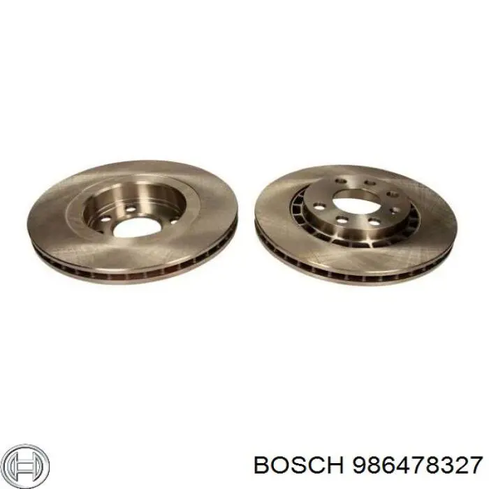 Disco do freio dianteiro 986478327 Bosch