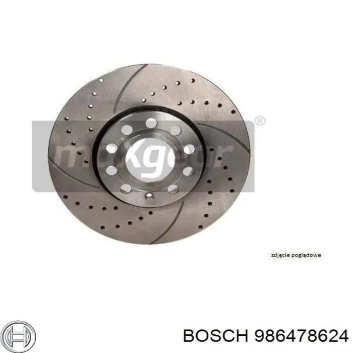 Disco do freio dianteiro 986478624 Bosch