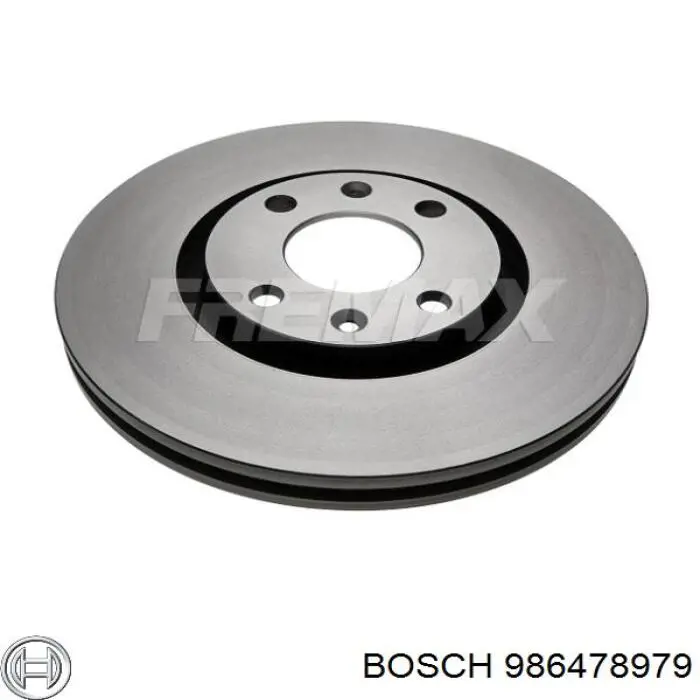 Disco do freio dianteiro 986478979 Bosch